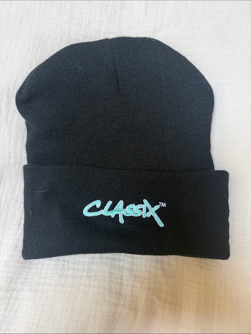 Source Unknown Black Cuffed Knit Beanie